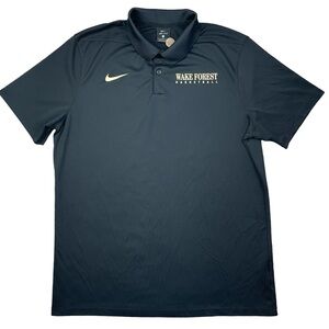 Nike Wake Forest Basketball TEAM ISSUED Demon Deacons Polo Collared Shirt size L